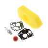 POWERTOOL Carburetor Diaphragm Gasket Kit, Filter Spark Plug Service Rebuild