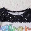Ayzozuy Kids Toddler Girl Clothes Letter Print Graphic Top +