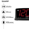 SHARP LED Digital Alarm Clock – Simple Operation - Easy