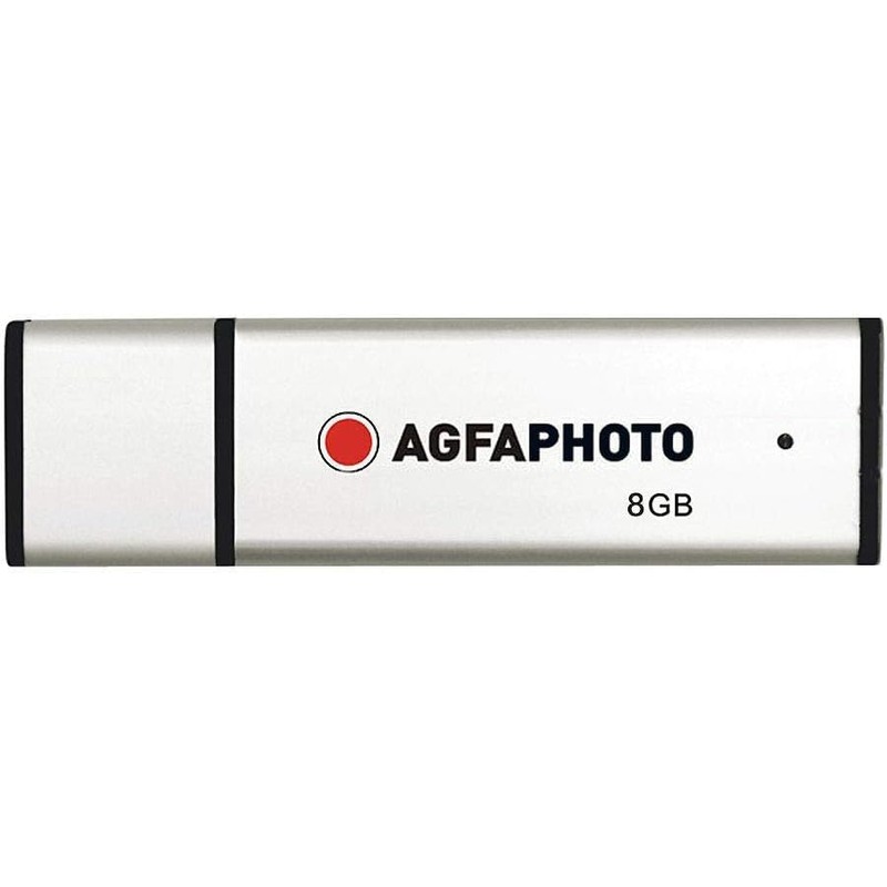 AgfaPhoto 10512 8 GB USB 2.0 Flash Drive - Silver