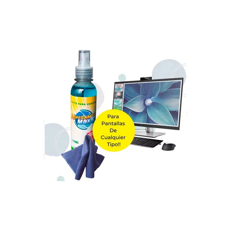 Limpiador De Pantallas Hiperlimpio Max Q 250ml