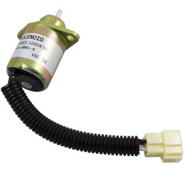 ZeeKee Fuel Shut Off Solenoid Valve SA-4569-T 17454-60010 1503ES-12A5UC5S 1503ES BX22D F2560E F3060 V1505T Compatible with Kubota Woodward Yanmar Machine Diesel Engines 12V