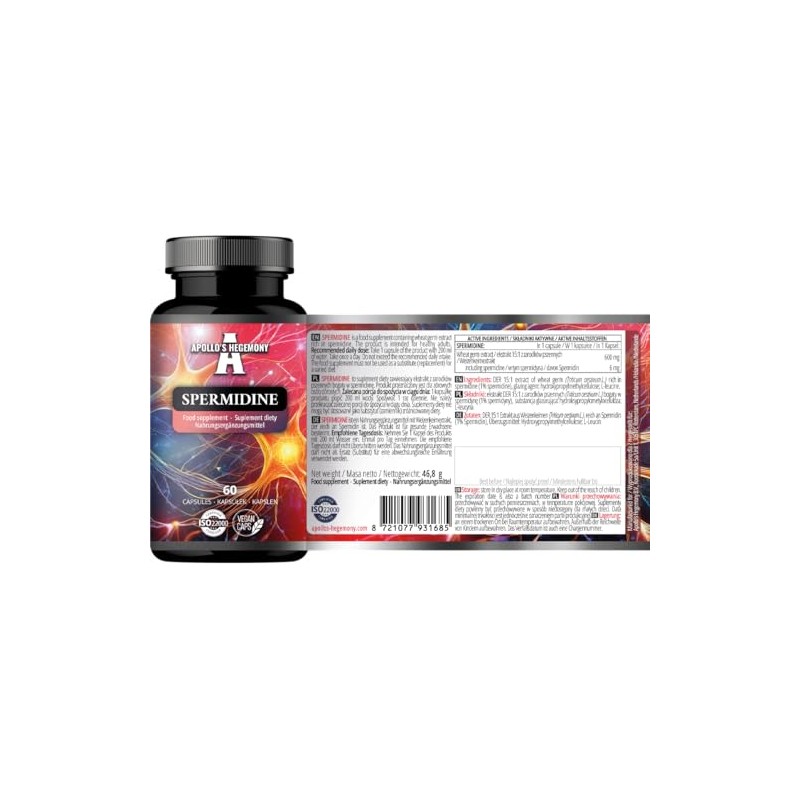 idine 600 mg from Wheat Germ Extract - 60 Capsules