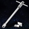 Omninmo Adjustable Ratchet Tap Wrench T-Handle, for Metric M5-M12 Taps,