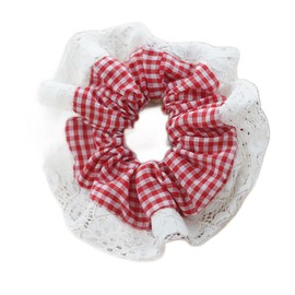 BEKYNI Elegant Satin Scrunchies with Pearl Flower - Holiday Hair Accessories for Women - Christmas Gift for Mom & Wife
