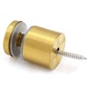 Bonsicoky 4 Sets Golden Stainless Steel Standoff Screws, Wall Mounting