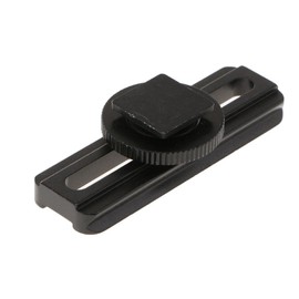 P Prettyia 20mm Quick Release Hot Shoe Conversion Macro Focusing Rail Slider for SLR Cameras