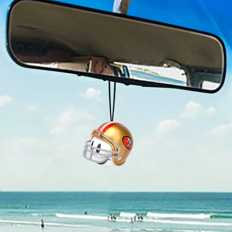 NIP San Francisco 49ers Car Charm Rear-View Mirror Car Dangler
