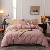 Janlive Washed Cotton Duvet Cover Queen Ultra Soft 100% Cotton