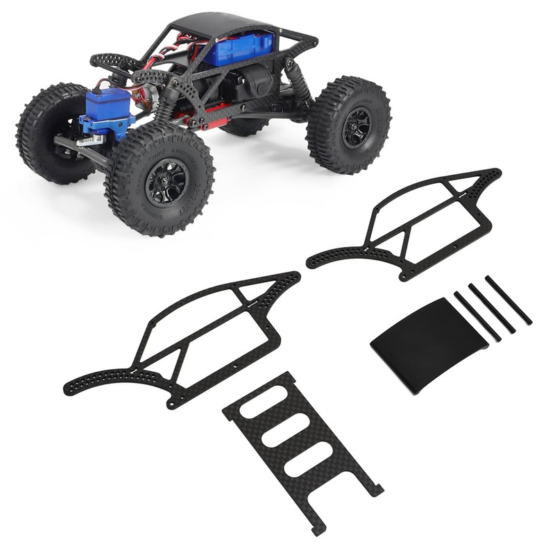 1/18 Carbon Fiber Frame Black Flexibility Carbon Fiber Chassis Kit