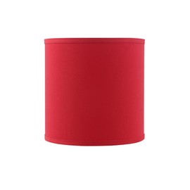 Aspen Creative 31313A, Contemporary Design Hardback Drum Rich Red Spider Lamp Shade, 10" Top x 10" Bottom x 10" Height