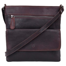 ANTONIO VALERIA Piper Pull Up Brown Crossbody Bag