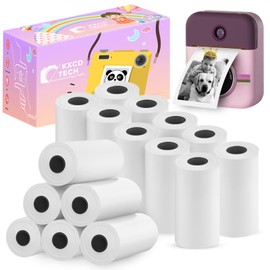 15 Rolls Camera Paper for Kidizoom Print Camera Paper Refill, 2.2x1 Inch BPA Free Kids Camera Paper Compatible with ESOXOFFORE/MINIBEAR/VTech/Dragon Touch Camera, for Most Kids Instant Camera