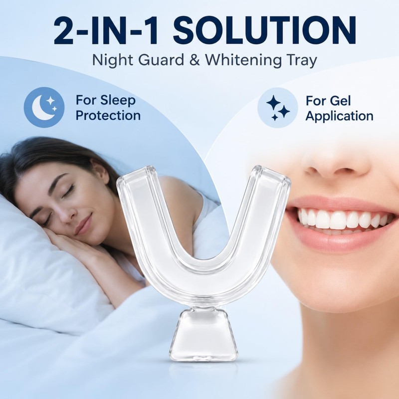 6 Pack Teeth Whitening Trays, Thermoplastic Teeth Mouth Guard Night