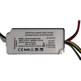 Ironsmith Lighting Products LED Driver Dimming Transformer - Efficient 110-277 Volts AC Input, Convertible 30-42 Volts DC, 12 Watt Constant Current, Dimmable from 100% to 1% - Corded Electric
