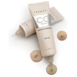 FARMASi CC Color Control Cream, Natural and Flawless Finish, Enriched Formula with Multimineral & Spf 25+, All-Day Hold, All Skin Types, 1 fl. oz, 06 Deep