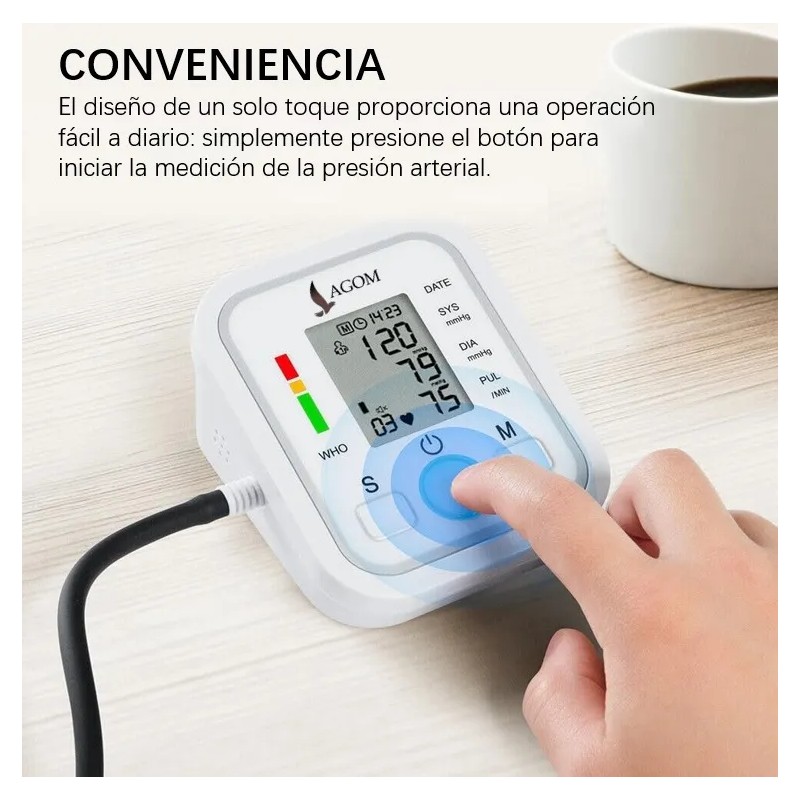 Monitor Medidor Digital Presin Arterial Uso Domstico Usb Blanco