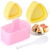 Serqd 3 Pack Onigiri Sushi Maker Mold kit， Classic Triangle