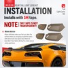HECASA Rear Tail Light Lens Kit Molded Acrylic Compatible with
