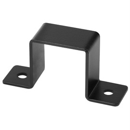 GBGS 20 Pcs Black Square Tube Strap Clamp for 2" x 2" Square Pipe,Thickness:3/32"(2.2 mm)