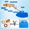 MUYIRTED Float Valve 3/4 Inch Brass Blue Plastic Float, Cistern