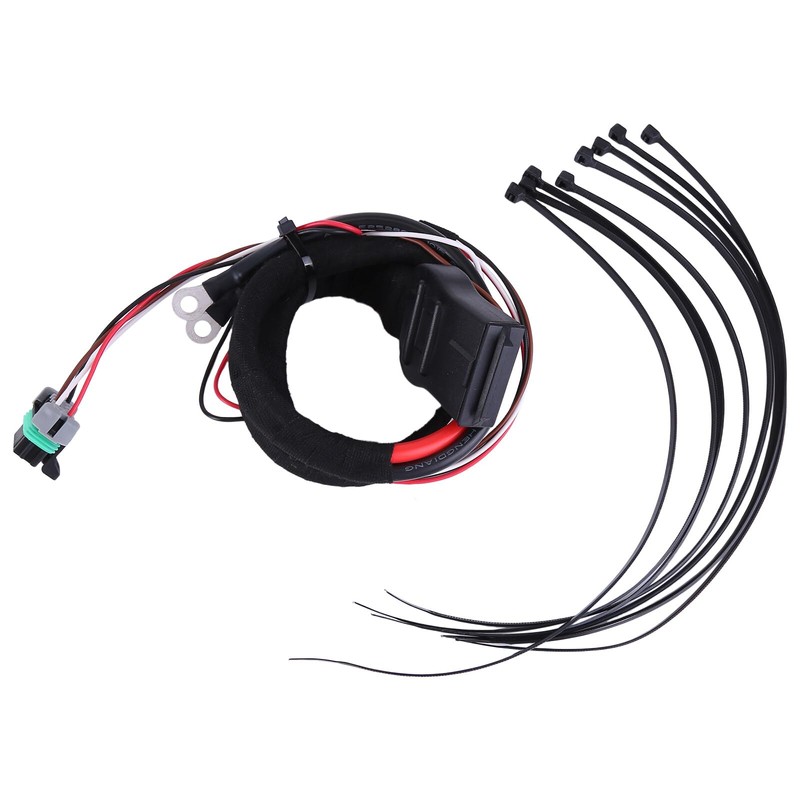 Slakerbe Truck & Plow Side Battery Cable Wiring Harness Set,