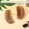 2 Pack Wooden Comb for Women Hair Growth Fine Tooth