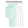 Cup Silicone Boot Sleeve with Pocket Chain Strap Flexible Soft