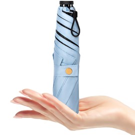 Parasol, UV Protection, 100 % Light Blocking, Folding, Rain Umbrella, Ultra Lightweight, 5.1 - 5.1 oz (145 - 155 g), Folding Umbrella, Perfect Shade, Heat Shield, Women's, Folding Parasol, For Rain or