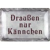 Tin Sign 20 x 30 cm Curved Outside Only Jug