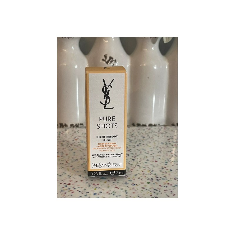 YSL PURE SHOTS NIGHT REBOOT SERUM 0.23oz/Travel Size