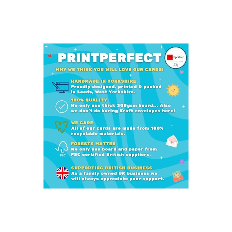 Printperfect - Funny Birthday Cards For Him or Her –