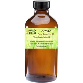 Wild Herb Wild Herb Copaiba Essential Oil (4 oz), USDA & ISO 9001 Certified, Relaxation