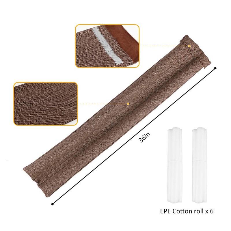 VISEMAN 36 Inch Under Door Stopper-Door Noise Blocker, Double Sided
