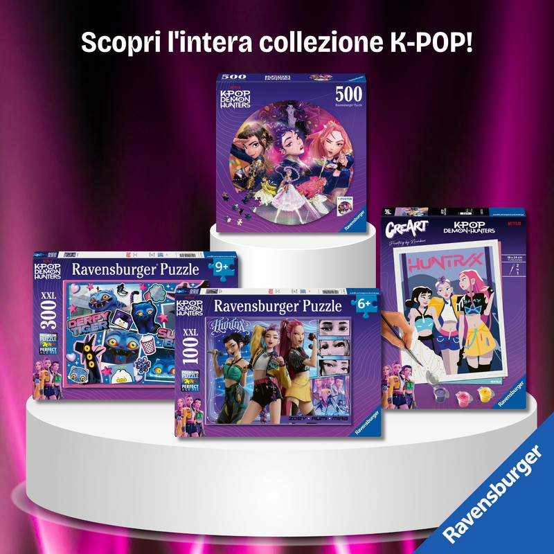 Ravensburger - K-Pop Demon Hunters, Puzzle 9+ Anni, Puzzle Da