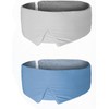Protector de ojos de doble ajustable de seda para dormir,