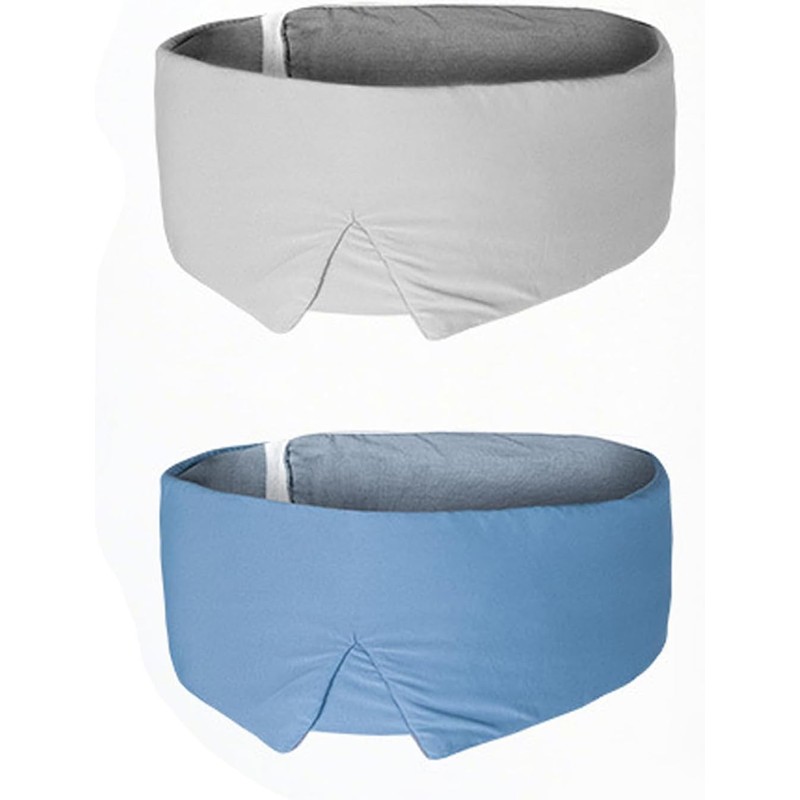 Protector de ojos de doble ajustable de seda para dormir,
