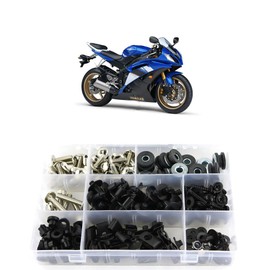 Xitomer Complete Fairing Bolts, Fit for YZF-R6 2008-2016, Full Set Bodywork Screws/Fastenings/Mounting Kits (Silver)