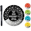 Frank Paperman® 600x DGVU V3 test badges, black/white, 30 mm