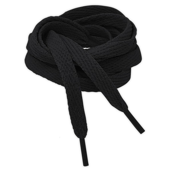 Kilter Flat Trainer Shoelaces - Black - 60 cm -