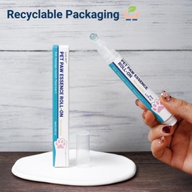 GJYC PET Paw Balm Roller for Dogs and Cats - Natural Pen with Plant Glycerine, Nourishes Cracked Paws / Noses, Roll-On Applicator, 8 g