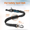 IOKHEIRA Dog Seatbelt, Updated Adjustable Harness Reflective Bungee Dog Car
