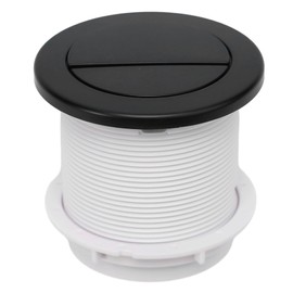 Hausler® Mat Black Pneumatic Concealed Cistern Push Button.2 Outlet for 2 Air tubes in 4mm diameter