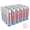 Tenergy 24 Pack Premium Rechargeable AA Batteries, 2500mAh Capacity Double
