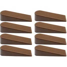 Gummi-Türstopper, langlebig, strapazierfähig, Türstopper für Boden, Türstopper im Innenbereich, Türkeil, rutschfester Gummi-Türstopper (braun), 8 Stück