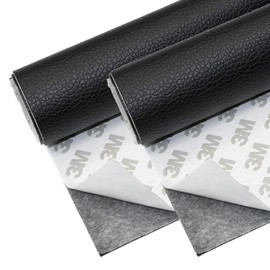 DEVENTORZ Synthetic Leather Repair Sheet, Set of 2, Synthetic Leather Seat, Durable, Waterproof, Motorcycle Seat Repair, Synthetic Leather Repair Tape, For Sofa Furniture Repair, Car Seat, Seat Patch