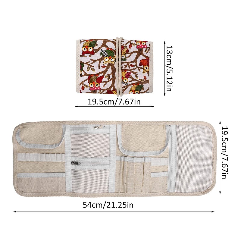 Pssopp Knitting Needle Holder Case Rolling Organiser Knitting Needle Storage