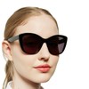 MARE AZZURO Cat Eye Reading Sunglasses Women Oversized Square Sunglasses