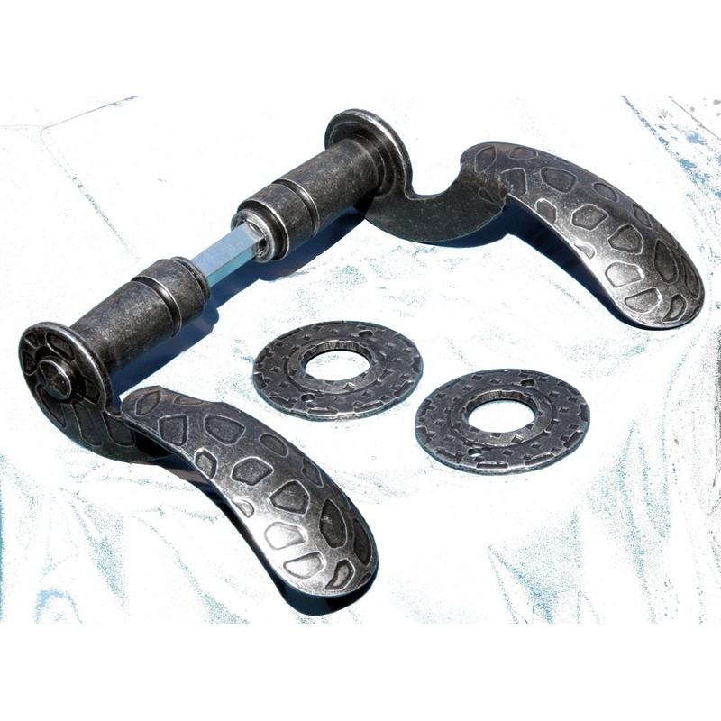 UHRIG Door Handle in Retro Look - Wrought Iron Handle