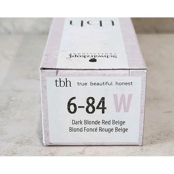 SCHWARZKOPF 6-84 W DARK BLONDE RED BEIGE Permanent Color 2.1oz